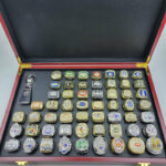 1967-2022 Football Championship Rings Set With Box & Trophy