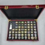 1967-2022 Football Championship Rings Set With Box & Trophy