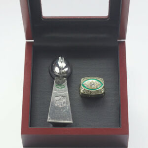 1969 New York Jets Premium Replica Championship Trophy & Ring Set