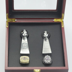 Baltimore Ravens Championship Rings Set & Trophies