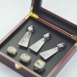 Denver Broncos Championship Rings Set & Trophies