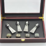 Green Bay Packers Championship Rings Set & Trophies