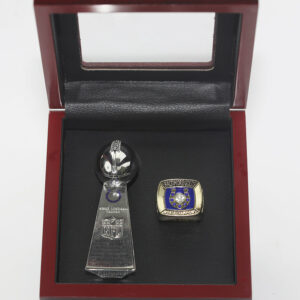 1971 Baltimore Colts(Indianapolis Colts) Premium Replica Championship Trophy & Ring Set