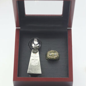 1976 Pittsburgh Steelers Premium Replica Championship Trophy & Ring Set