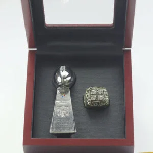 1980 Pittsburgh Steelers Premium Replica Championship Trophy & Ring Set