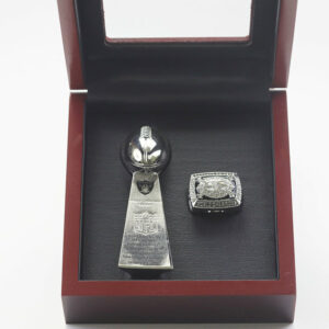 1981 Oakland Raiders( Las Vegas Raiders) Premium Replica Championship Trophy & Ring Set