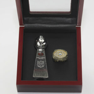 1982 San Francisco 49ers Premium Replica Championship Trophy & Ring Set