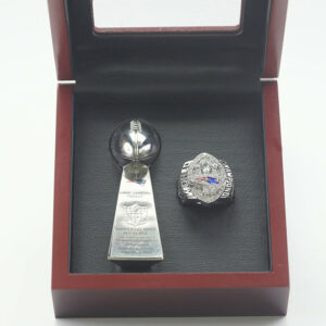 2005 New England Patriots Premium Replica Championship Trophy & Ring Set