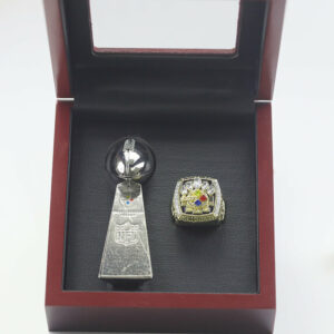 2006 Pittsburgh Steelers Premium Replica Championship Trophy & Ring Set