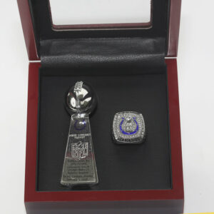 2007 Indianapolis Colts Premium Replica Championship Trophy & Ring Set
