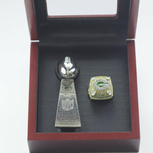 2011 Green Bay Packers Premium Replica Championship Trophy & Ring Set