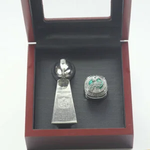 2018 Philadelphia Eagles Premium Replica Championship Trophy & Ring Set