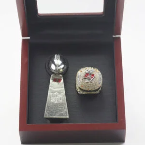 2021 Tampa Bay Buccaneers Premium Replica Championship Trophy & Ring Set