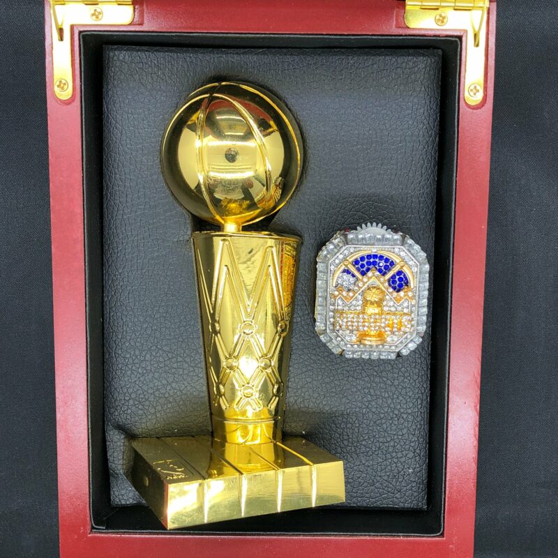 2023 Denver Nuggets Premium Replica Championship  Rings and Trophy