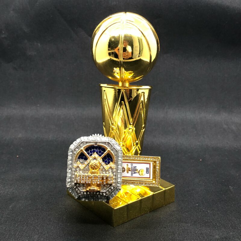 2023 Denver Nuggets Premium Replica Championship  Rings and Trophy