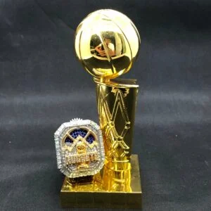 2023 Denver Nuggets Premium Replica Championship  Rings and Trophy